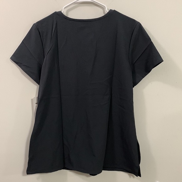 Skechers by Barco Gray Scrubs top V-Neck, NWT, size Large, 4 way stretch - Picture 2 of 5